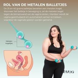 Bekkenbodemtrainer voor vrouw - Vaginale balletjes - Geisha ballen - Kegel Balls met 6 verschillende gewichten — thumbnail 5