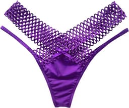 Semi-transparante hoge taille string - Vrouwen slip one size - XS, S en M - Crossband - Uitgehold — thumbnail 1