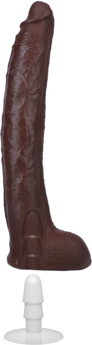 Damion Dayski Realistic Ultraskyn Dildo 12 / 30 Cm Chocolate — afbeelding 1