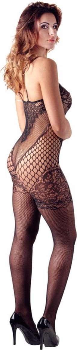 Sexy Lingerie - Catsuit met Open Kruis - Erotische Catsuit - Bodystocking - S/L — thumbnail 4
