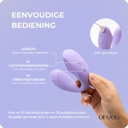 OHYES Pulse - Clitoris Stimulator & G Spot Vibrator - Luchtdruk Vibrators voor Vrouwen - Sex Toys voor Vrouwen - Lavendel — thumbnail 2