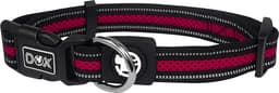 DDOXX Air Mesh hondenhalsband, reflecterend, gewatteerd, verstelbaar | Veel kleuren en maten | voor klein, middelgroot en groot | Halsbanden voor puppykatten | Rood, S, arnet voor Hond — thumbnail 1