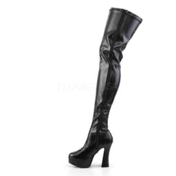 Pleaser - ELECTRA3000Z Plateau overknee Laarzen - US 9 - 39 Shoes - Zwart — thumbnail 3