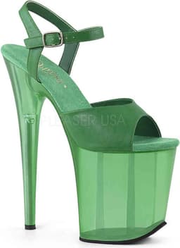 Pleaser - FLAMINGO-808N Sandaal met enkelband, Paaldans schoenen - Paaldans schoenen - 38 Shoes - Wit — thumbnail 1