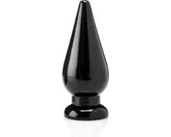 Buttplug XXL - 24 cm - 9,5 cm breed - Vinyl - Grote Butplug Zwart