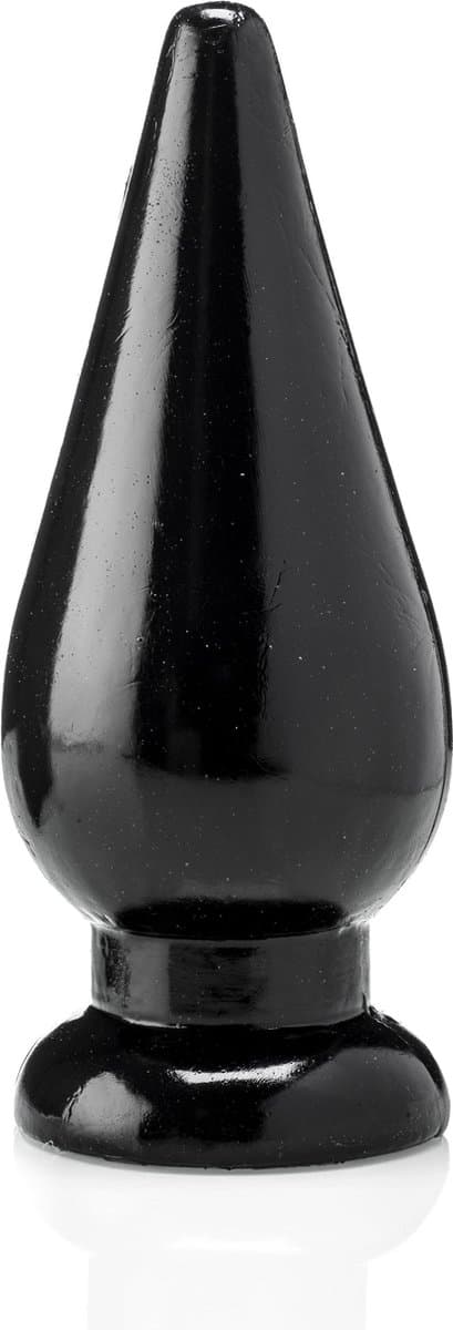 Buttplug XXL - 24 cm - 9,5 cm breed - Vinyl - Grote Butplug Zwart — afbeelding 1