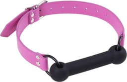 Banoch - mondknevel recht siliconen - roze bit gag - bondage — thumbnail 11