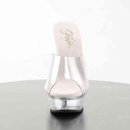 Pleaser - ALLURE601 Muiltjes met hak - US 13 - 44 Shoes - Transparant/Zilverkleurig — thumbnail 2