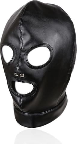 Banoch - Zwart PU leren Masker - BDSM — thumbnail 6