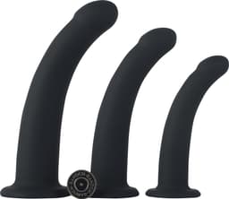 Banoch | Dildo siliconen Curvzz tip zwart | Small  | Ø 2 cm | 13 cm lengte | zuignap — thumbnail 4