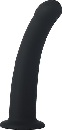 Banoch | Dildo siliconen Curvzz tip zwart | Large | Ø 3 cm | 17 cm lengte | zuignap — thumbnail 6