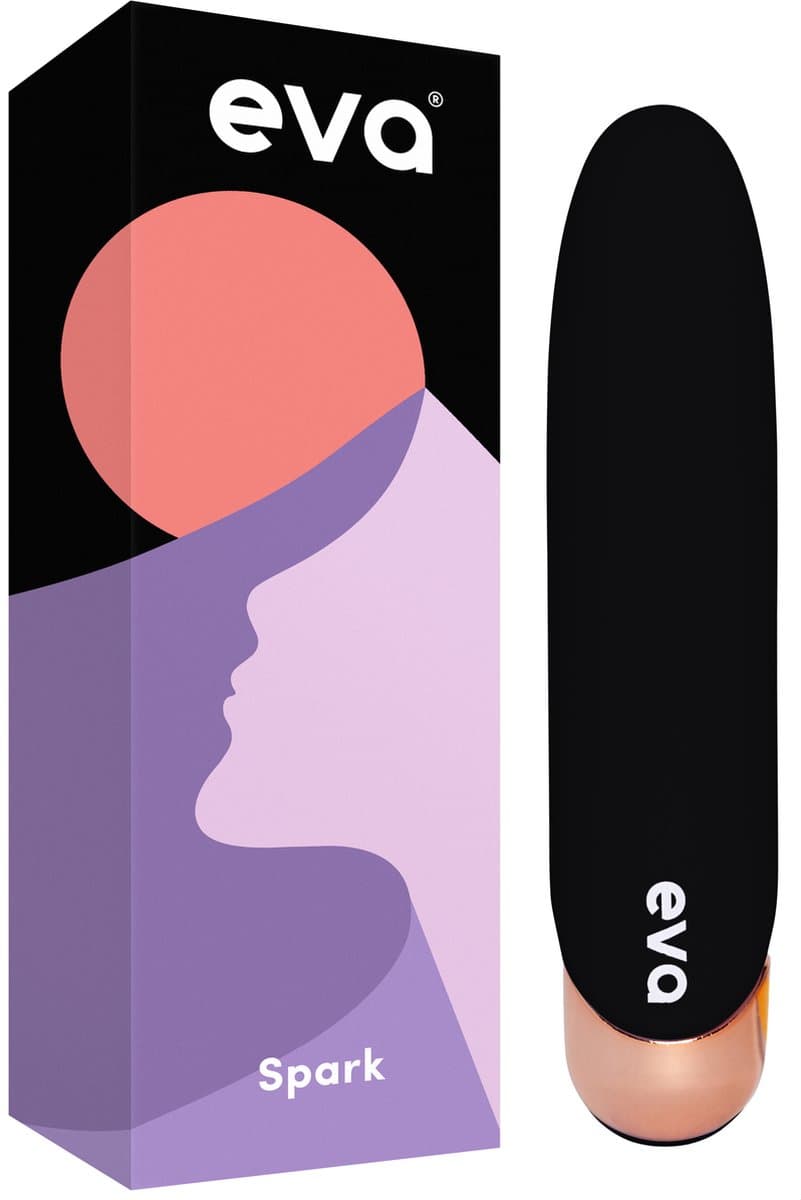 Eva® Spark - Vibrator - Mini Bullet voor Vrouwen - Krachtige Clitoris Stimulator - Discreet Sex Toy - Seksspeeltje - Vibrators voor Vrouwen - Erotische Luisterverhalen - Cadeau voor vrouw - Obsidian Black — afbeelding 1