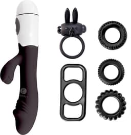 Erodit® Shock Cock - Erotische geschenk set - vibrators voor vrouwen , Anaal prostaat vibrator voor mannen- 4 verschillende cockringen - Seksspeeltje - Sex Toys - Seks speeltje - Erotiek voor Mannen, vrouwen, koppels — thumbnail 3