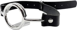Black Label - Ring Gag met tongspatel - RVS — thumbnail 1
