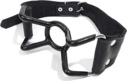 Black Label - Spider PVC Coated Stainless Steel Mouth Gag — thumbnail 1