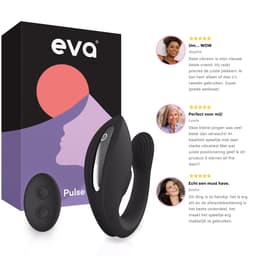 Eva® Pulse - Vibrator met Afstandsbediening - Sex Toys voor Vrouwen & Koppels - G-Spot en Clitoris Stimulator - Dildo Vibrators - Realistisch - Prikkelende Luisterverhalen Inbegrepen - Vibrators voor vrouw - Obsidian Black — thumbnail 3