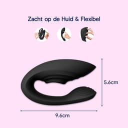 Eva® Pulse - Vibrator met Afstandsbediening - Sex Toys voor Vrouwen & Koppels - G-Spot en Clitoris Stimulator - Dildo Vibrators - Realistisch - Prikkelende Luisterverhalen Inbegrepen - Vibrators voor vrouw - Obsidian Black — thumbnail 7