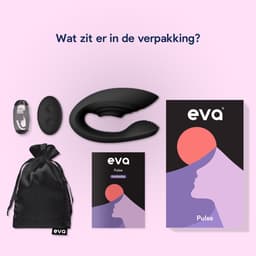 Eva® Pulse - Vibrator met Afstandsbediening - Sex Toys voor Vrouwen & Koppels - G-Spot en Clitoris Stimulator - Dildo Vibrators - Realistisch - Prikkelende Luisterverhalen Inbegrepen - Vibrators voor vrouw - Obsidian Black — thumbnail 11