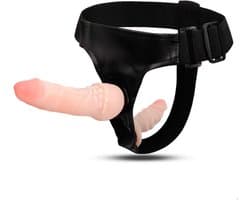 Intenz® Dubbelzijdig Voorbind dildo - Strap on - Siliconen - Sex toys voor koppels - 16.5 cm