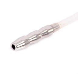 Kiotos - Geribbelde Urethral Catheter Plug - Dilator Met eikelring — thumbnail 4