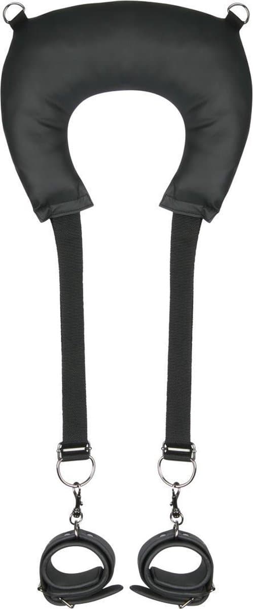 EasyToys - Pillow en Ankle Cuffs - Duurzaam - Bondage Set - Bondagetouw - Enkelboeien - BDSM Set - BDSM Toys - Rollenspel Erotiek - Erotisch Spel - Sex Toys voor Vrouwen en Mannen - Zwart — afbeelding 1