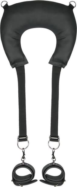 EasyToys - Pillow en Ankle Cuffs - Duurzaam - Bondage Set - Bondagetouw - Enkelboeien - BDSM Set - BDSM Toys - Rollenspel Erotiek - Erotisch Spel - Sex Toys voor Vrouwen en Mannen - Zwart — thumbnail 1