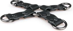 EasyToys - Kunstleren Hogtie - Duurzaam - Bondage Set - Handboeien - BDSM Set - BDSM Toys - Rollenspel Erotiek - Erotisch Spel - Sex Toys voor Vrouwen en Mannen - Zwart — thumbnail 5