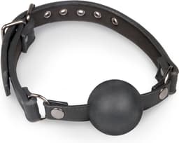EasyToys - Ball Gag met Grote Siliconen Bal - BDSM - BDSM Toys - Sex Toys voor Vrouwen en Mannen - Balgag - Erotisch Spel - Zwart — thumbnail 1