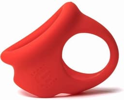 Sport Fucker - Cock Chute - Rekbare Cockring en Ballenspreider - Liquid Siliconen - Rood — thumbnail 1