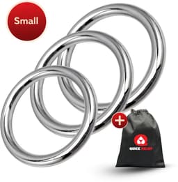 Quick Relief Steel Armor™ Cockring Set Small - Cockring Metaal - Set van 3 Metalen Cockringen - RVS Cockring - 3 Ronde Metalen Penisringen ∅ 32 mm, ∅ 35 mm en ∅ 38 mm — thumbnail 2