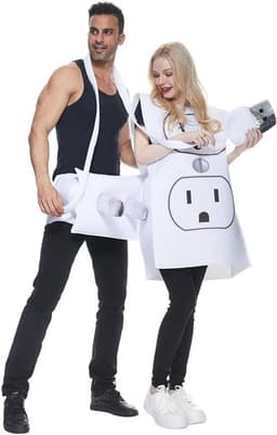 MK Stoer - Plug kostuum - Halloween cosplay - sexy - zwart - carnaval - geschikt voor stellen - unisex. — thumbnail 4