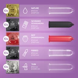 AMOR Premium Mix Special, Extra variatie, Proefpakket, Ø 53/54 mm, 50 stuks — thumbnail 5