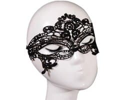 Oogmasker kant - Masker - Gemaskerd bal - Venetiaans masker - Masquerade mask - Verkleden - Spannend sexy masker - Zwart - Kant - Jonyx