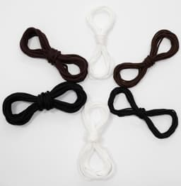 - C68304 - Decoratief gevlochten koord 5 meter x 4 mm - van polyester - kleur bruin — thumbnail 2