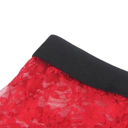 Zeloria Heren Kant Boxer – Transparante Erotische Lace Boxershort – Rood – M – Stretch & Comfort — thumbnail 4