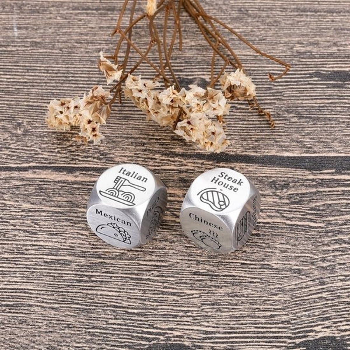 Date Night Geschenken voor Vrienden en Vriendinnen - Ondeugende Dobbelstenen voor Voedselbeslissingen - Perfecte Cadeaus voor Valentijnsdag — afbeelding 1