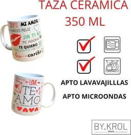 Romantische cadeaus voor koppels - Kussen en Mok met Liefdesboodschappen - Originele Geschenken voor Valentijnsdag, Verjaardag en Jubileum — thumbnail 2