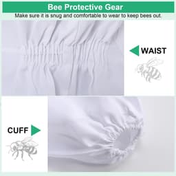 Dailygoods- Bijenpak Professioneel - Imkerkostuum - Geventileerde Sluierkap - Handschoenen - Volledig Lichaam - Polyester Katoen - Imkerpak — thumbnail 4