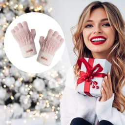 Dailygoods- Vingerloze Handschoenen - 2 Paar - Thermische Winterhandschoenen - Warme Gebreide Halve Vingers - Typen Handschoenen voor Hardlopen - Geschikt voor Dames - Vingerloze Wanten — thumbnail 3