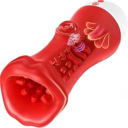 SF Toys Deep Throat Masturbator Man – 13 cm Diepe Kamer – 9 Tongbewegingen – 9 Vibratiestanden – USB Oplaadbaar – IPX6 Waterdicht — thumbnail 1