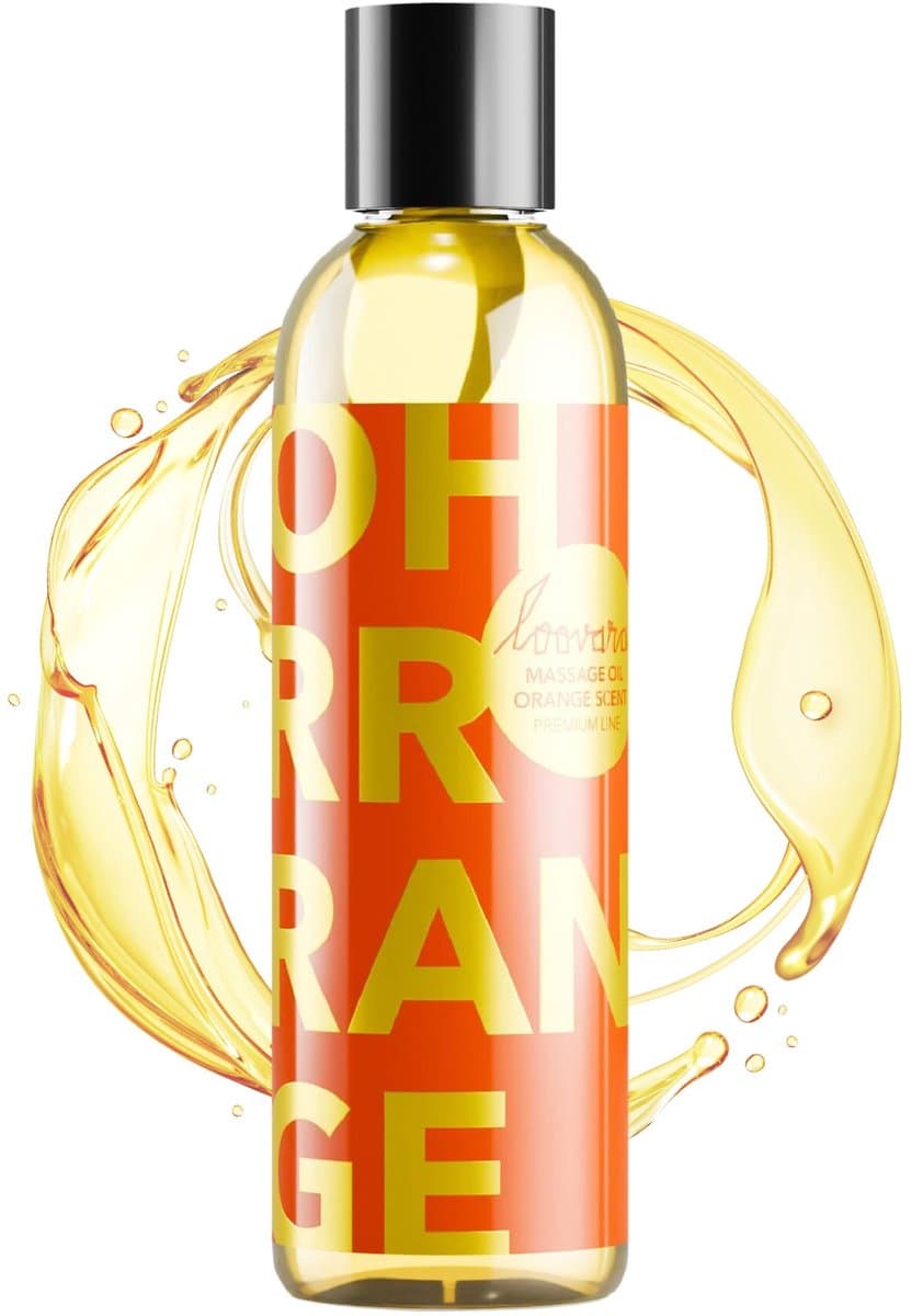 LOOVARA Massageolie OH RRRANGE 150 ml met sinaasappelaroma voor plezierige massages – Premium erotische massageolie — afbeelding 1