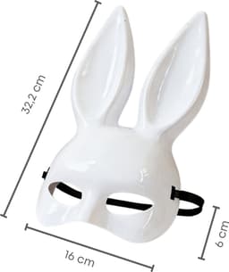 Quick Relief Bunny Masks - Erotisch Masker - Konijn Maskers - Gemaskerd Bal - Carnavals Masker - 2 stuks Wit — thumbnail 4