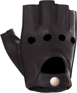 Handschoenen voor heren, ongevoerd, halve vingers, hertenleer — thumbnail 2