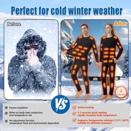 Thermisch ondergoed voor heren/ultrazachte thermische leggings,basislaag wintersportleggings,lange hygroscopische thermische herenkleding voor hardlopen en skiën — thumbnail 4