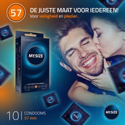 MY.SIZE Classic condooms maat 4 I 57 mm breed I 10 stuks standaard verpakking I premium condooms extra dun I condooms true to touch gossamer I dunne 0,07 mm wanddikte I condooms veganistisch — thumbnail 2