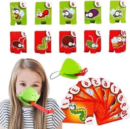 Kikkertaalspel - Tongspel - Feestjes en thuis - Interactief duelspel - 21 cm - Meerkleurig — thumbnail 1