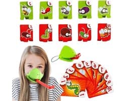 Kikkertaalspel - Tongspel - Feestjes en thuis - Interactief duelspel - 21 cm - Meerkleurig