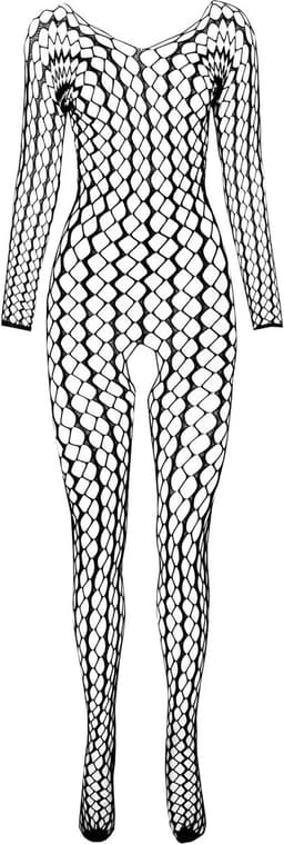Passion - Woman Bs068 Bodystocking Black One Size — thumbnail 4