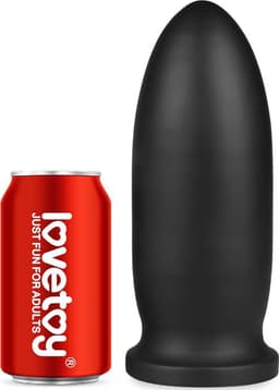 Lovetoy - King Size Buttplug - Anal Bomber - Diameter 8.5 cm - Lengte 23 cm - PVC - Zwart — thumbnail 4