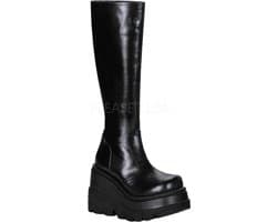 DemoniaCult - SHAKER100 Plateau Laarzen - US 8 - 38 Shoes - Zwart